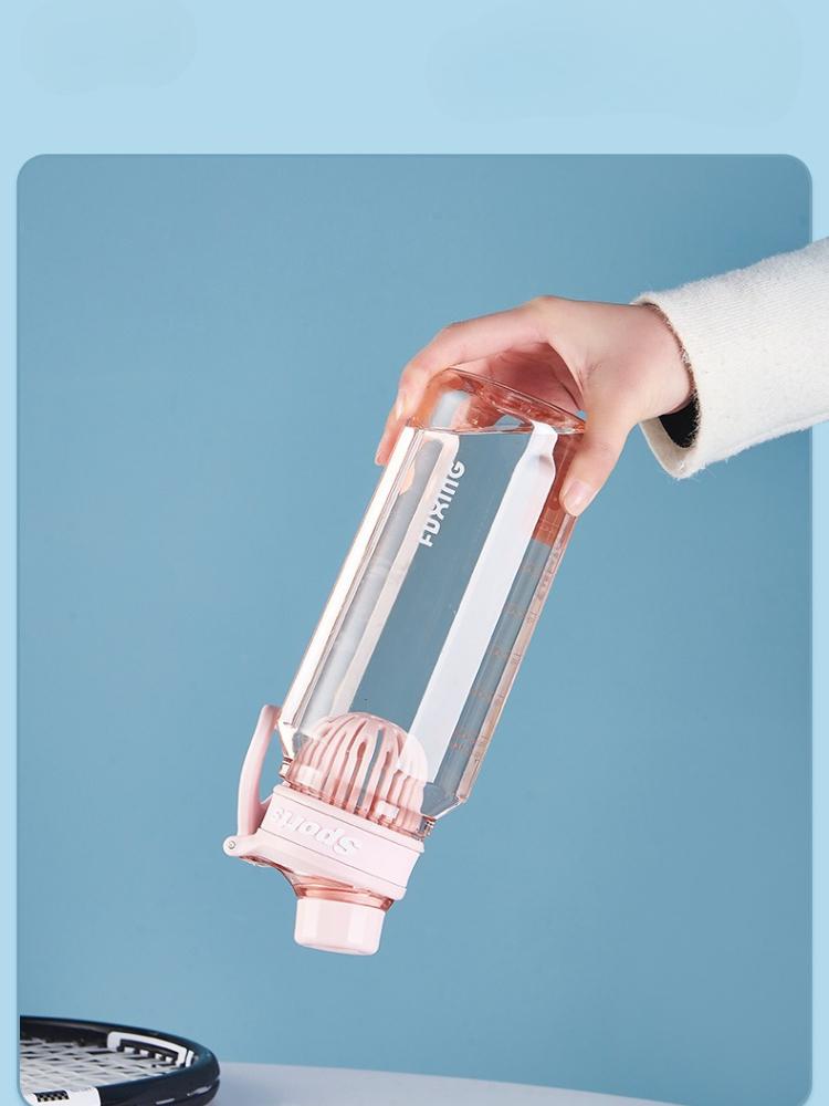 1L Sports Water Bottle Large Capacity Transparent Bottle Plastic Cup with Tea Filter Outdoor Travel Gym Fitness Water Bottle