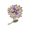Ball Flower Brooch - Elegant and Refined Crystal Brooch for Women, Luxurious and Exquisite Pin.