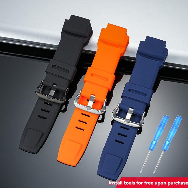 Für Casio PROTREK Serie PRW 3500 2500 5000 prw5100 PRG 250T 270 prg550 200 weiches Silikon konvexes Uhrenarmband