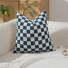 New Checkerboard Grid Single-sided Pillow Cushion Cover Geometric Simple Pillow Cover