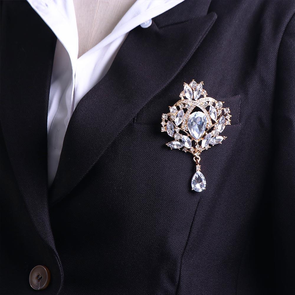 Crystal Girl Gifts Rhinestone Clothing Accessory Korean Style Brooch Women Brooch Fashion Jewelry