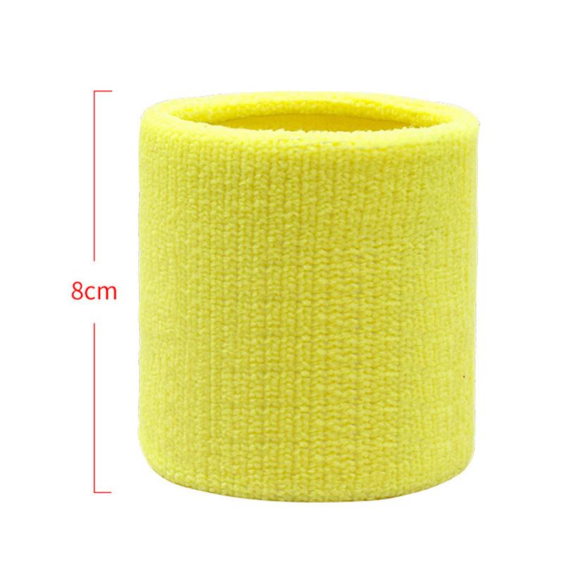 Cotton Wrist Support Band Wristband Sport Bracers Sweat Towel Cuff Tennis Wrist Guard Protector Strap Fitness Run Sweatband Gym