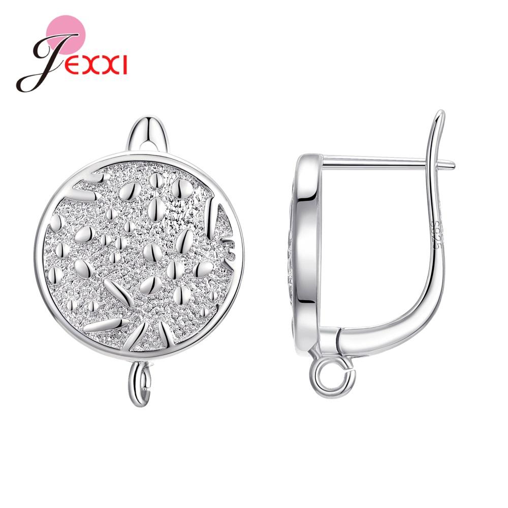 Fashion Simple Earring Findings Earrings Clasps Hooks Fittings DIY Jewelry Making 925 Sterling Silver Drop Earrings Accessories