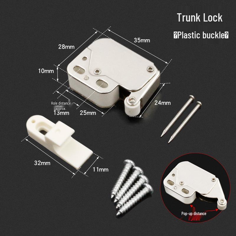 

Magnetic Mini Cabinet Door Rebounder Hook & Stopper Self-Locking Device