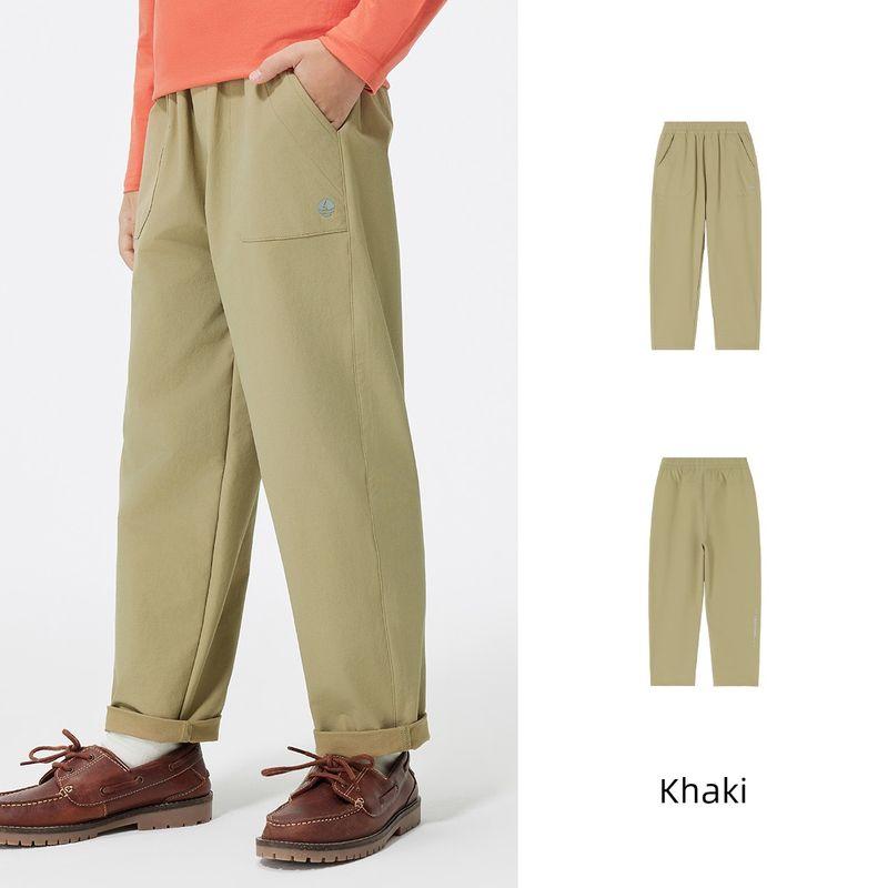Navigare Italian Sailboat Boys  Straight-Leg Casual Pants for Older Children, New Spring and Autumn Style Boys  Pants Beach Walk - Light Khaki 120