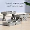Dog Stainless Steel Bowl Pet Feeder Water Lifting Dining Table Double Bowl Dining Foldable Adjustable Non Slip Cat Pet Supplies
