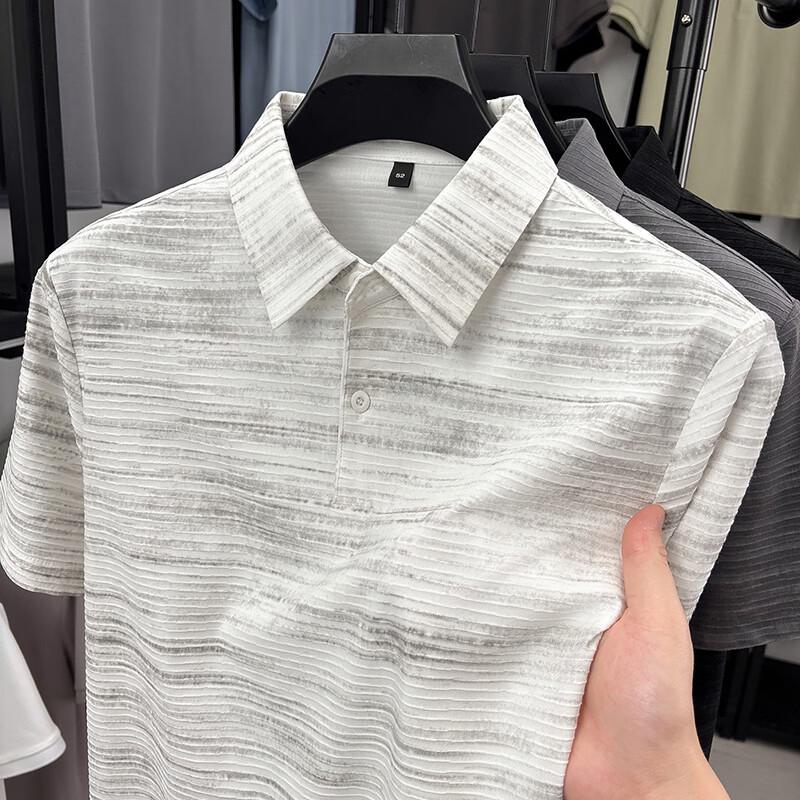 

Yiliteng Men s Short-Sleeve Business Casual Polo Shirt YTMTST7060 3XL