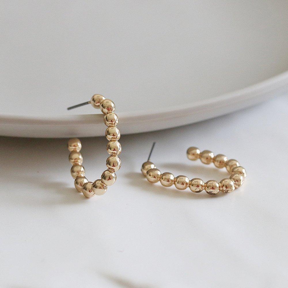 Hoya Gold Silver Ball Jihejung Song Hye-kyo Ring Earrings