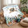 Underwater Paws and Coral Theme blanket Lightweight Warm Flannel Blanket Decorative Throw Blanket for Home Decoration