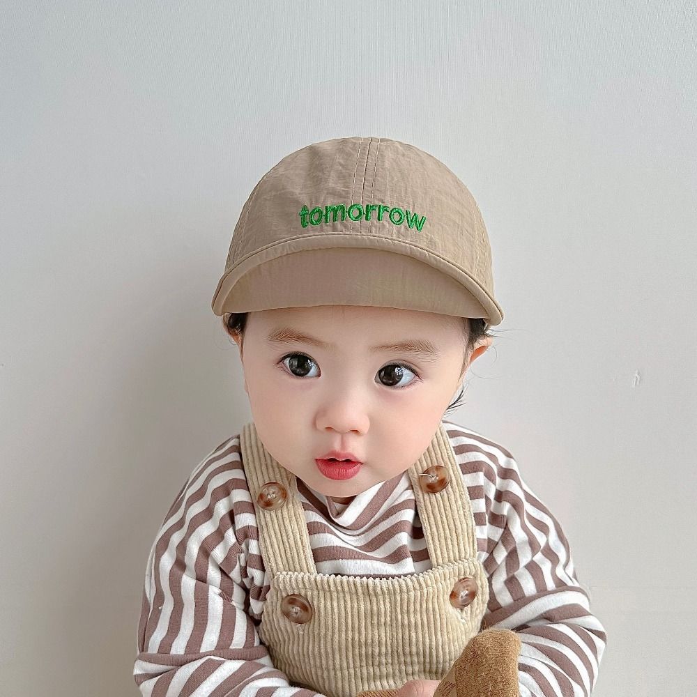 Soft Letter Baseball Cap Summer Children Visors Cap New Baby Peaked Hat  Boys Girls