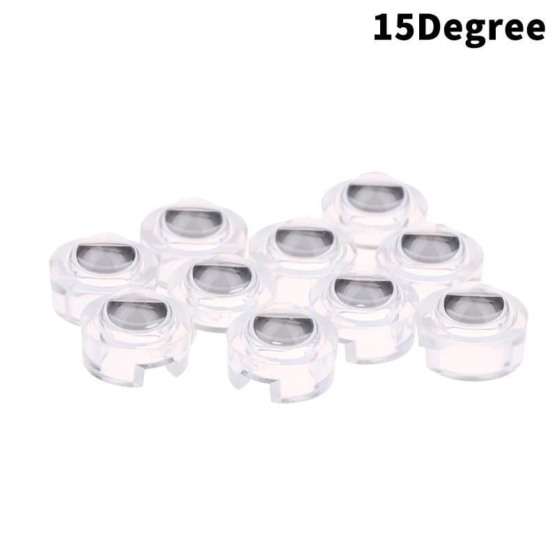 10Pcs 13Mm Led Lens 1W 3W 5W High Power Lights Lense 15 30 45 60 90 100 Degree Pmma Smooth Face For Infrared Monitor Cctv