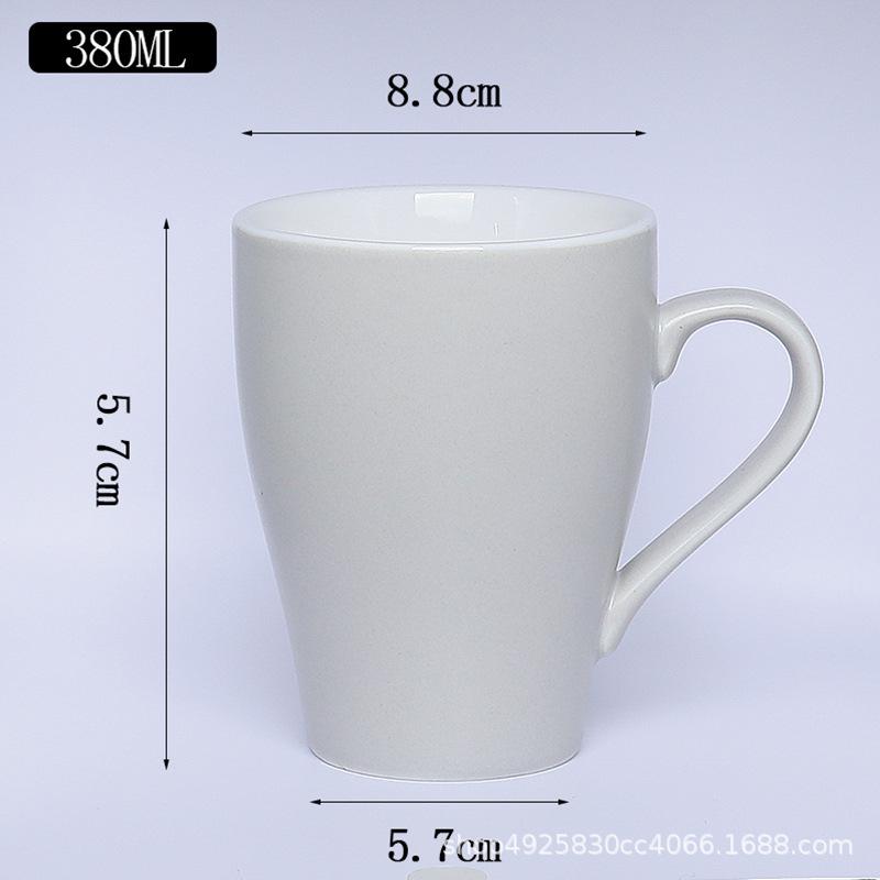 Reinforced Ceramic Coffee Cup and Saucer Set with Customizable Image - Ideal Business Gift 380ml