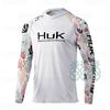 Cross-border HUK fishing suit outdoor hooded long-sleeved sunscreen T-shirt breathable Luya fishing suit UV protection ice silk