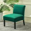 Velvet Armless Chair Cover Solid Color Single Sofa Slipcovers Nordic Accent Stretch Chair Covers Elastic Couch Protector Cover