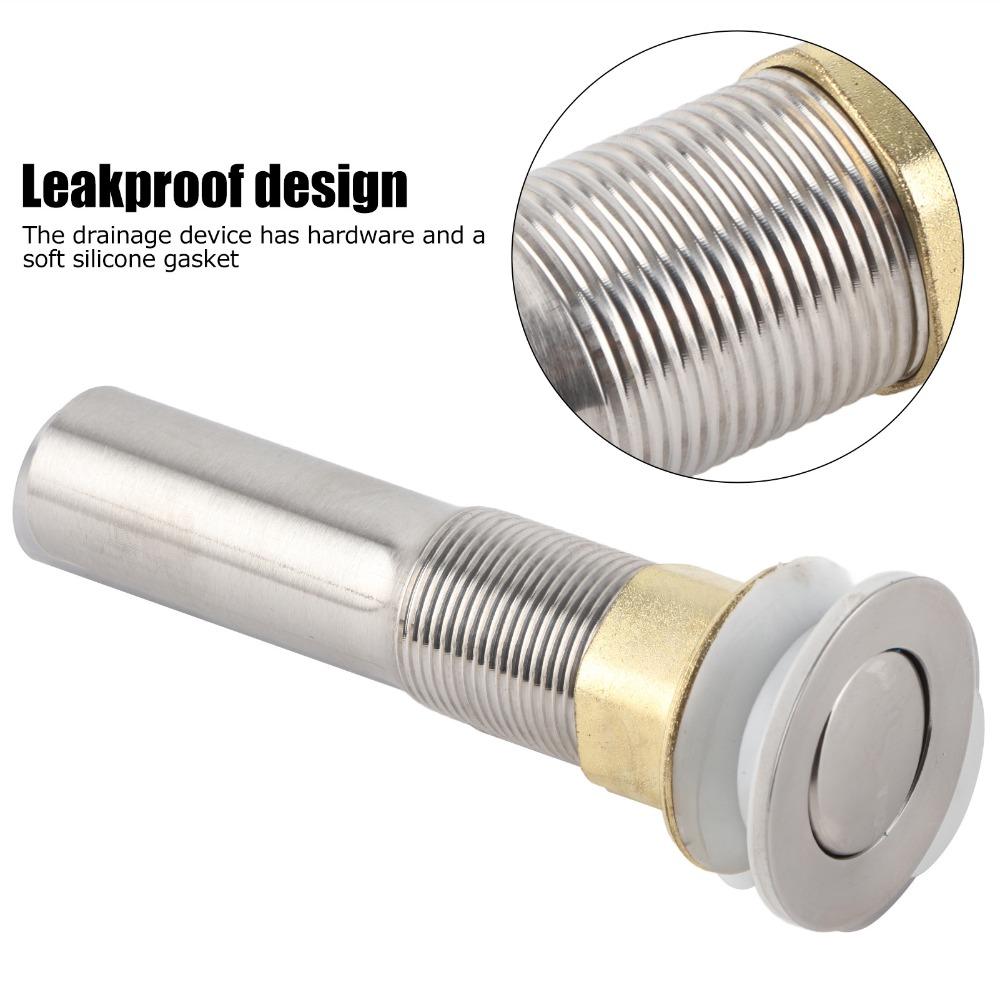 Stainless Steel Drain Assembly Flap Type Basin Drain Strainer Modern Wash Basin Drain  Vessel Sink