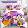 3pcs Kpop Hunter8 pattern bedding set duvet cover set includes duvet cover &pillowcases, perfect all season bedroom decoration & gift