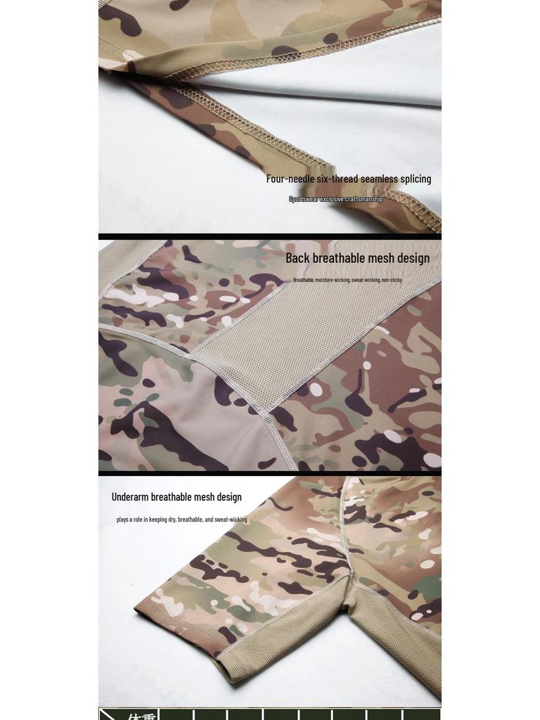 WARCHIEF Rychleschnoucí maskovací tričko s krátkým rukávem pro outdoorové aktivity