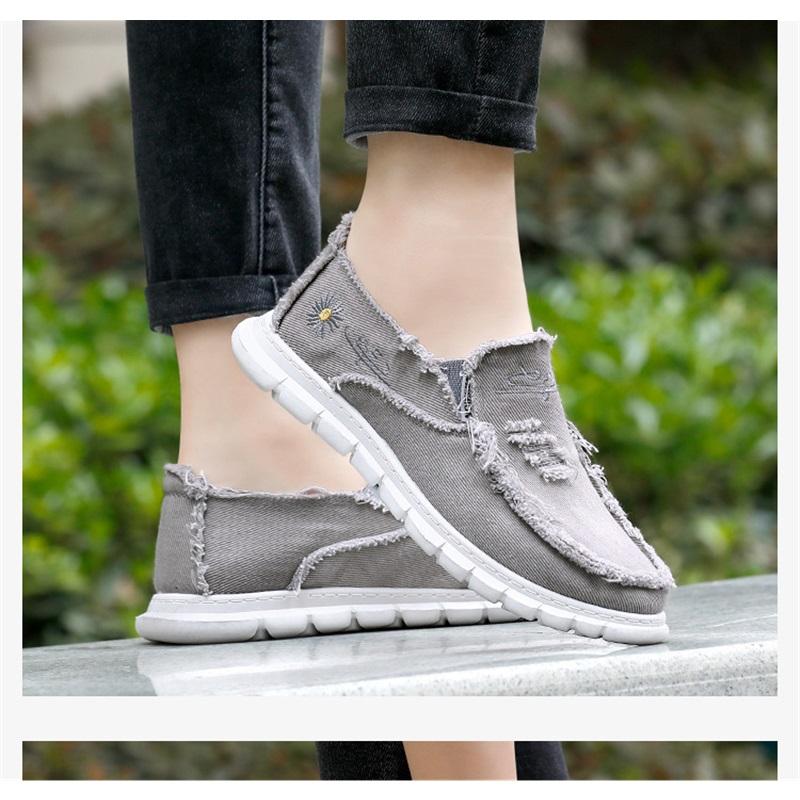 Men's New One-pedal Cloth Shoes, Summer Shoes, Canvas Shoes, Soft-soled Men's Shoes, Canvas Shoes, Comfortable Casual Shoes