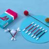 Set di labbra per tatuaggio con tampone di cotone antiaderente creativo e macchie di labbra per impermeabili E7V4