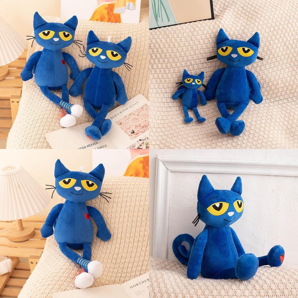 Children Book Picture Pete The Cat Plush Cute Blue Cat Comfort Doll Gift Holiday