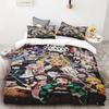 Duvet Cover Kamado Nezuko Demon Slayer Bedding Set Set Bedspread Pillowcase King Queen Full Single Size Bed Linen Kids Teen Gift