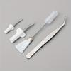 4pcs Set Sewing Machine Cleaning Brush Dust Tweezers Flat Mouth Screwdriver Tool