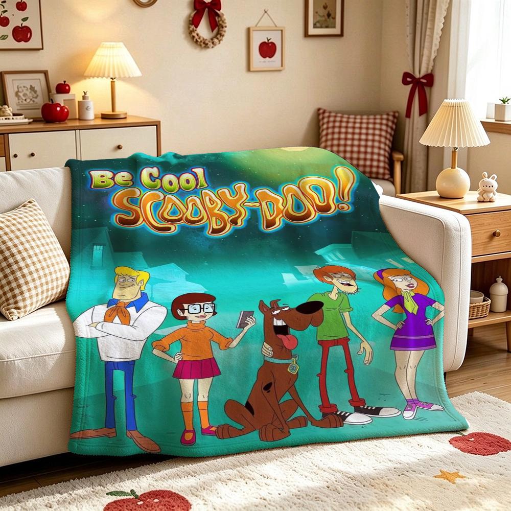 Cool Scoobydoo Cartoon Anime Blanket Comfortable Skinfriendly Throw Blanket For Living Room Bedroom Recliner Party Decor Christmas Gift