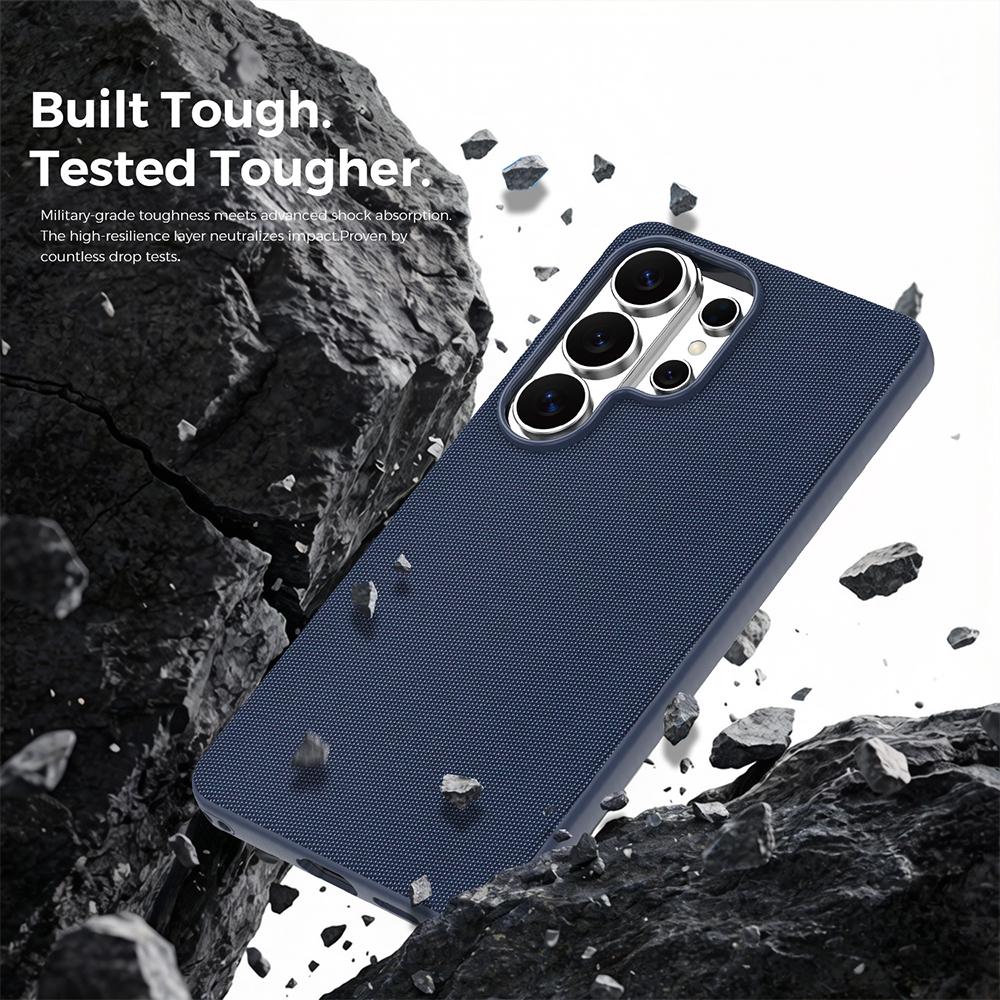 Magnetic Tech Fabric Phone Case For Samsung Galaxy S24 S25 S26 Ultra For Magsafe Wireless Charging TechWoven Anti-Slip Cover