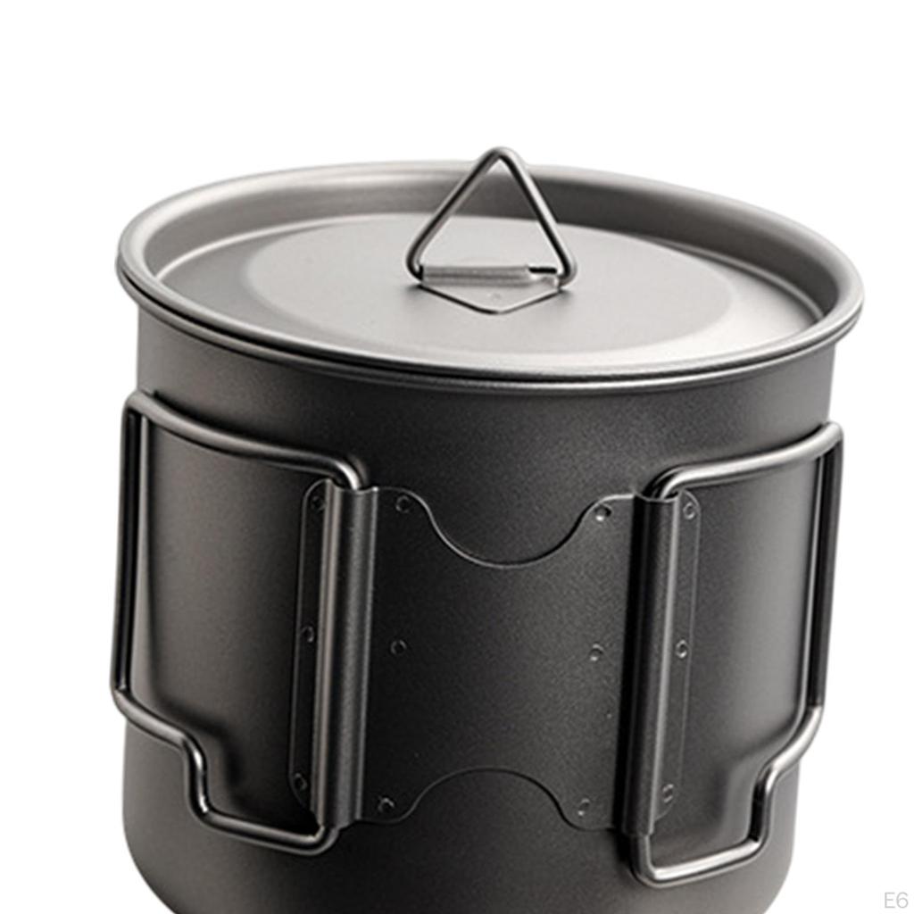 Titanium Camping Pot Set for Backpacking Excursions