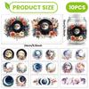 PVC DIY Heat Transfer Paper for UV Sublimation Cup Moon 110x240mm 10 style 1pc/style 10pcs/set