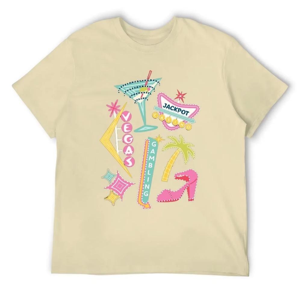 Viva Las Vegas For Sale T-shirt Round Neck Sports Top Tee Top Quality Home Funny Novelty Eur Size
