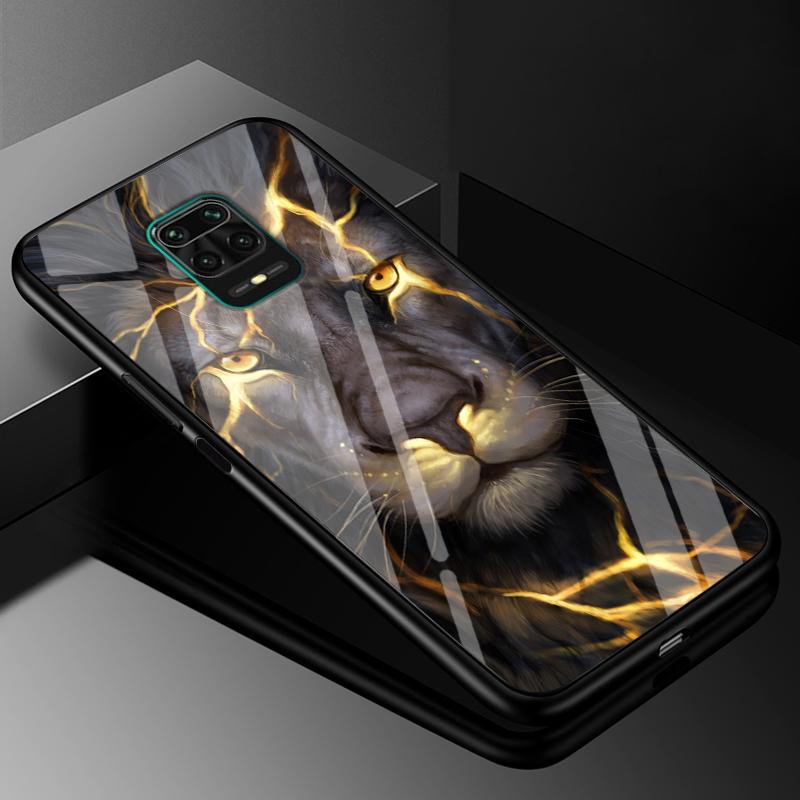 Tempered Glass Case for Xiaomi Redmi 9 9A 8 8A Mi Note 10 Lite Ultra Pro Cover Redmi Note 9S 9 Pro Max 9T SE 8 8T 7 Hard Case