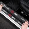 Car Door Sill Pedal Trim Carbon Fiber Sticker Auto Styling For Opel insignia Astra J Antara vectra Vivaro corsa c d zafira b JG4