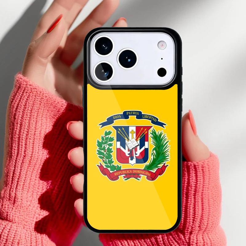 Dominikanische Republik Flagge Handyhülle für iPhone 17 16 15 14 13 Pro Max Rückabdeckung für 12 11 Pro Coque