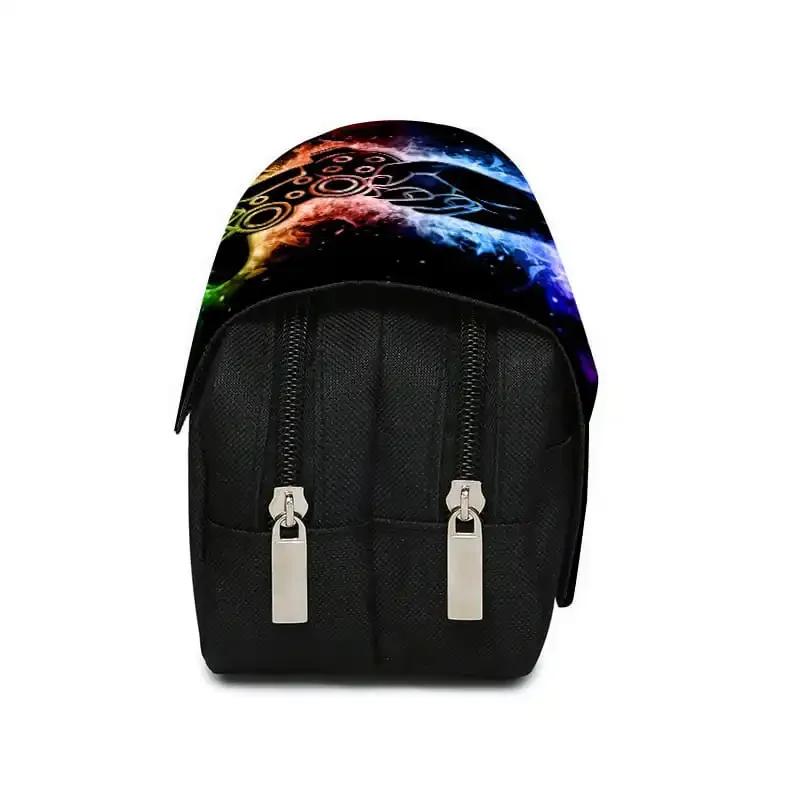 Game Controller in Hand Double Flip Pen Case for Boy and Girls Best Gift 3D Cartoon Pencil Pouch School Pencil Bag for Children