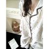Women's Spring & Autumn Long Sleeve Pajama Set - High-End Style, Wearable Outside, Celebrity Fashion