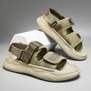 Herren Sandalen Oberbekleidung Atmungsaktiv Plateau Sportlich Lässig Strandschuhe Outdoor Rutschfest Einfarbig Hausschuhe WBXY