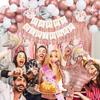 Set mit 65 roségoldenen Geburtstagsballons