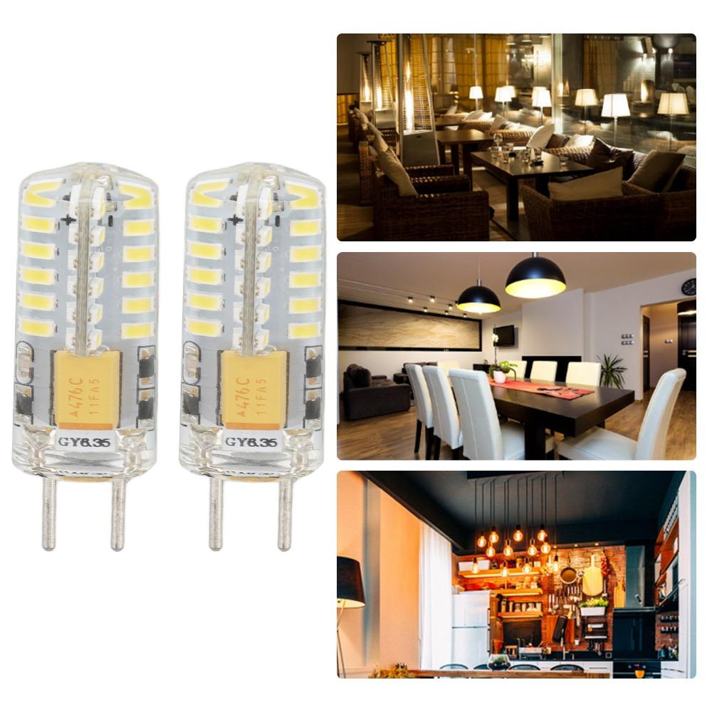 2pcs 12V GY6.35 Bulb 6000K Dimmable LED Bulb Durable LED Corn Bulb  Ceiling Fixture