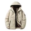 Men's Plus Size Thickened Velvet Cotton Jacket - Autumn/Winter Casual Multi-Pocket Warm Coat