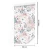 Wallpaper Flowers Plants Leaves Pastel for Living Room and Bedroom 50x1000