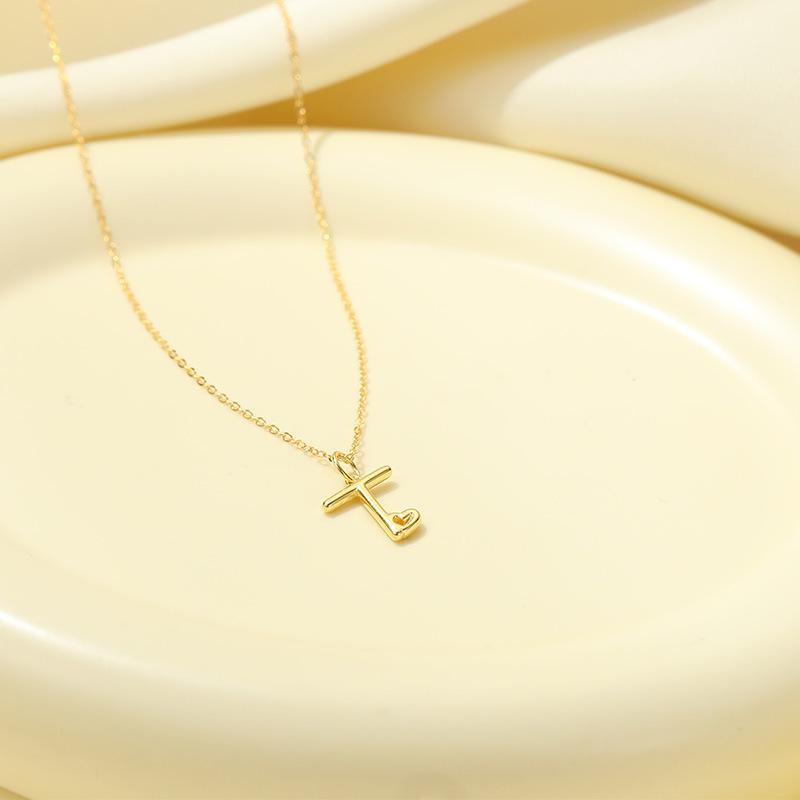 Banyan Tree S925 Silver English Letter Pendant Necklace - Simple, Elegant Style for Mother's Day