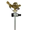 Impact Sprinkler On Spike Base Heavy Duty Zinc Alloy Water Sprinkler for Yard Lawn Garden 0 360 Degrees Rotate Large