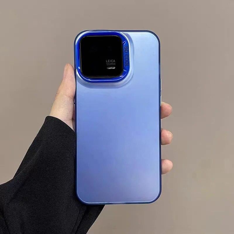 Electroplate laserové matné pouzdro na telefon pro Xiaomi Mi 13T Mi13T Pro Mi 13 T Pro 5G Zadní nárazuvzdorný matný ochranný kryt