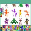 Consigue el Mejor Modelo de Juguete de Figura de Roblox Rainbow Friends Para el Pastel de Cumpleaños de Tus Hijos 8/12 uds