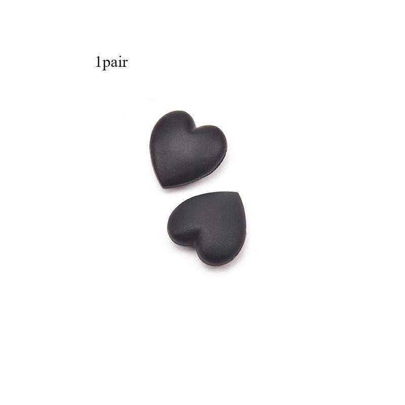 1 Pair Soft Round Bear Ears Eyeglass Holders - Non-slip Silicone Ear Hooks for Kids, Anti-fall Fixation Covers
