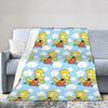 The Simpsonseds Face Throw Blanket for Couch  Fuzzy Soft Plush Blanket 50x60 Inch Multiple Sizes Bedspread for All Seasons
