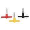 3PCS Yellow+Black+Red T Shaped Drum Key Silicone + Metal Drum Tuner Key  For Percussion Drummers