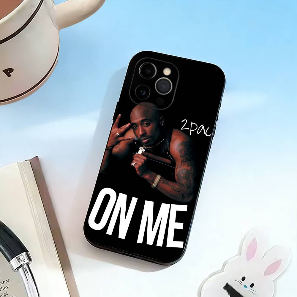 

2pac Tupac Shakur R- Rapper Phone Case Silicone Soft For IPhone 17 16 15 14 13 12 11 X XR Plus Pro Max Plus iPhone11PROMAX