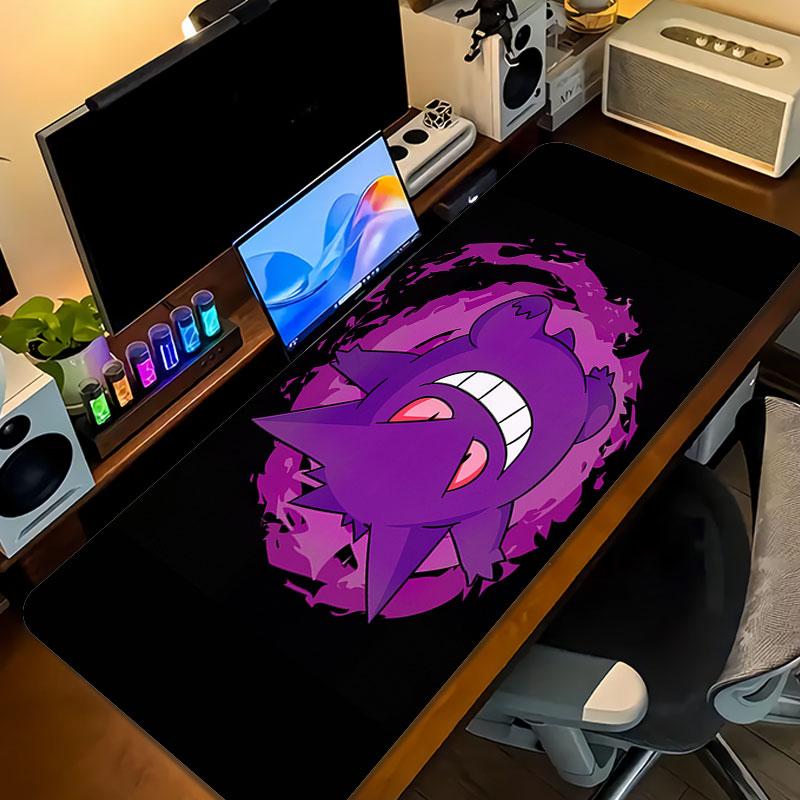 Gengar Cartoon Mouse Pad, Large Gaming Desk Mat, Non-slip XXL Mousepad for Laptop & Tablet, Mini PC Playmat with Stitched Edges